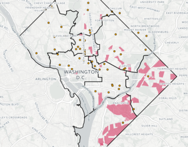 Food deserts in D.C. - Randy Smith, D.C. Policy Center. https://jennyminich.carto.com/builder/bc2ba11c-d448-11e6-87d8-0ef7f98ade21/embed