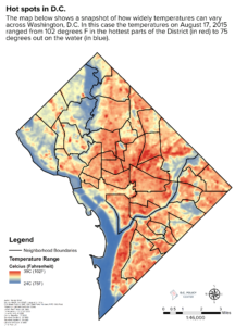 Temperature variation in DC